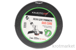 Леска KIMOTOZIP Duo Core 3,0мм/223м (витая с армирующей жилой)